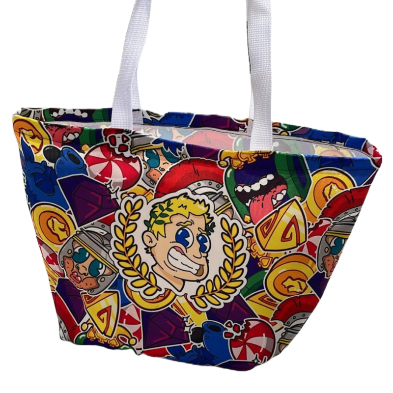 תיק ניו-יורק- תיק צד לים מבד קנווס עבה במיוחד עם הדפסה צבעונית מלאה